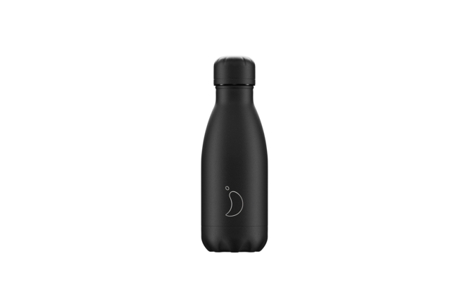 Chilly's Original Bottle 260ml Monochrome All Black