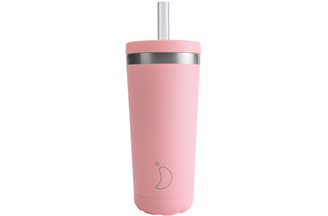 Chilly's Original Straw Coffee Cup 500ml Pastel Pink