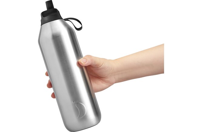 Chilly's Series 2 Flip Bottle 1l Stainless Steel recycled