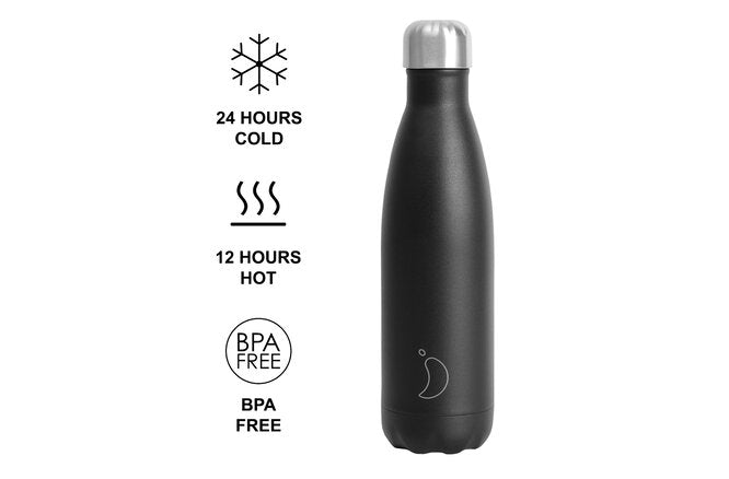 Chilly's Original Bottle 500ml Monochrome Black