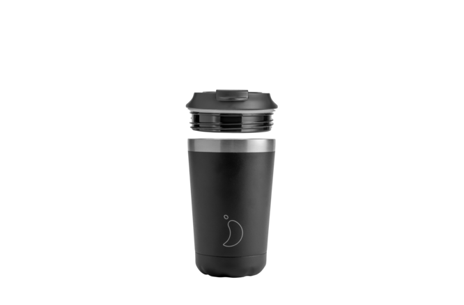 Chilly's Original Coffee Cup 340ml Monochrome Black