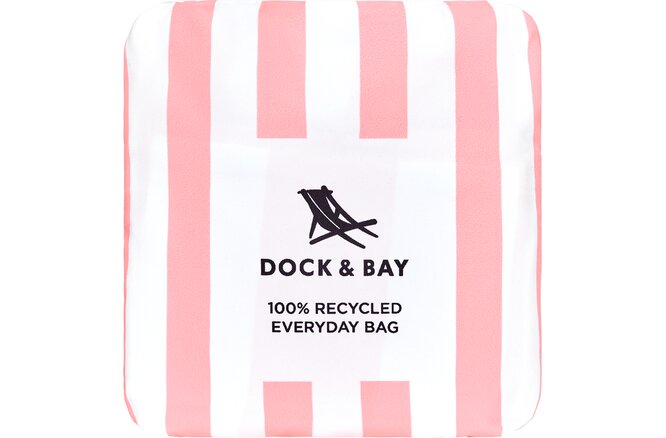 Dock & Bay Foldable Bag Medium malibu pink