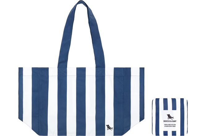 Dock & Bay Foldable Bag Medium whitsunday blue