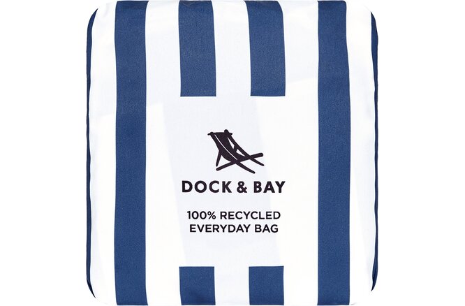 Dock & Bay Foldable Bag Medium whitsunday blue