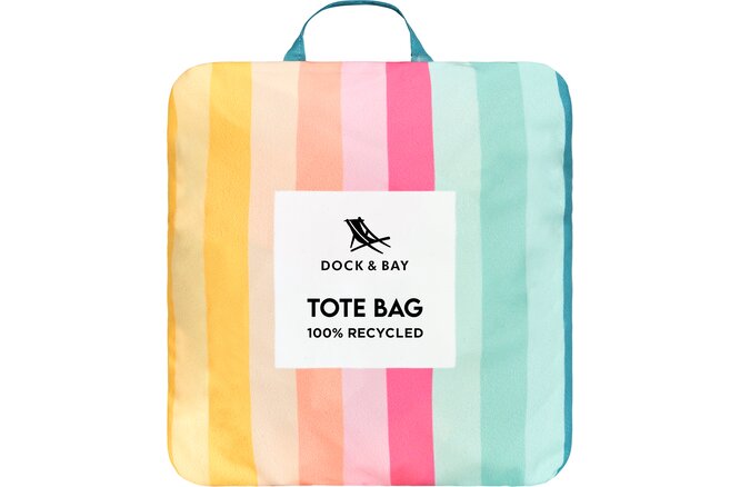 Dock & Bay Foldable Bag Medium coastal candy