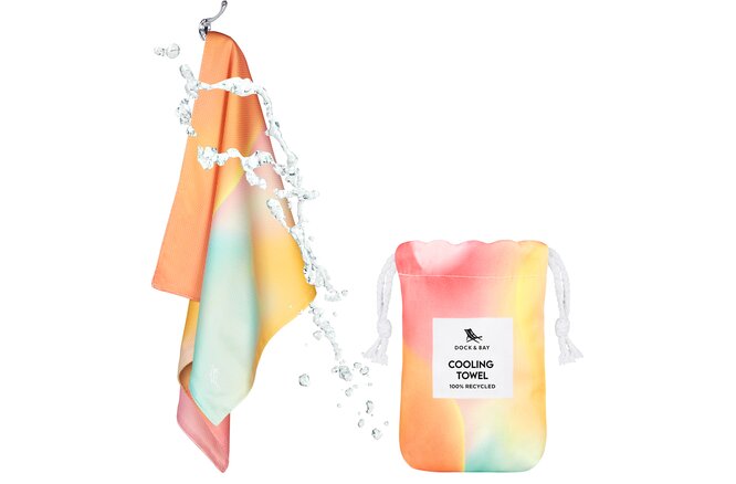 Dock & Bay Cooling Gym Towel sunset run