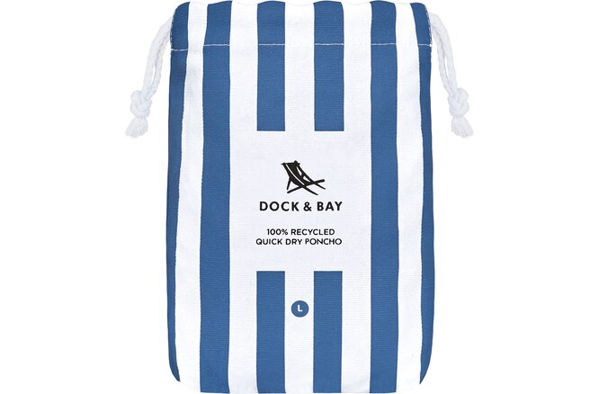 Dock & Bay Poncho Adults whitsunday blue