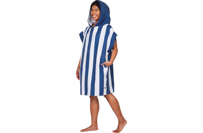Dock & Bay Poncho Adults whitsunday blue