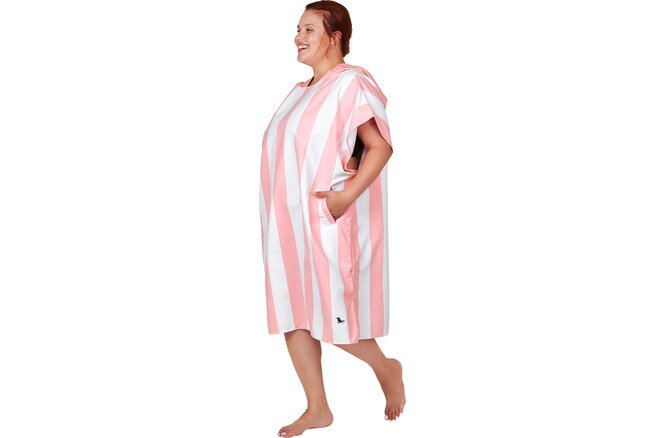 Dock & Bay Poncho Adults malibu pink