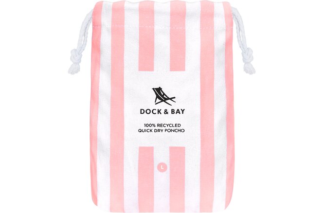 Dock & Bay Poncho Adults malibu pink