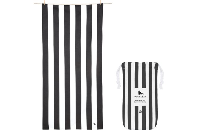 Dock & Bay Beach Towels Large kamari charcoal