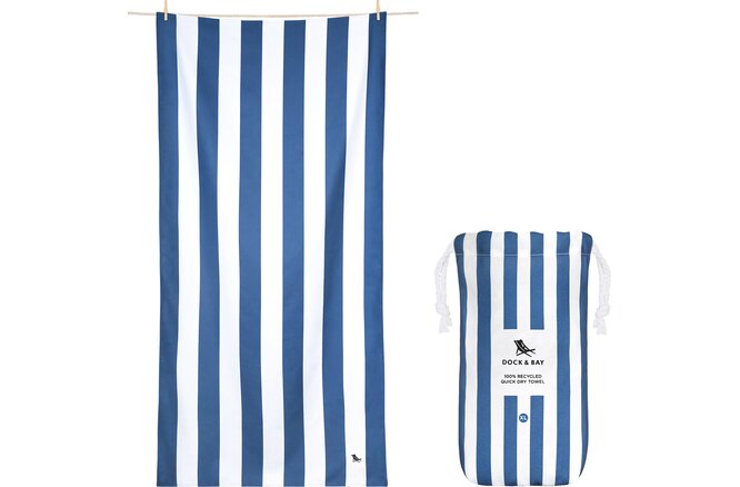 Dock & Bay Beach Towels Large whitsunday blue