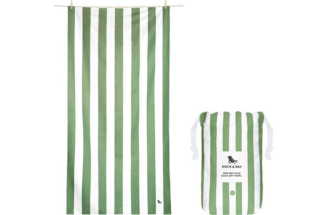 Dock & Bay Beach Towels X-Large cayman olive