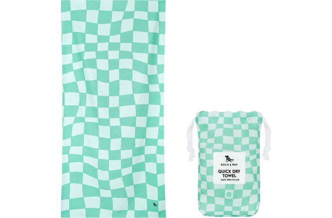Dock & Bay Beach Towels Large check mate