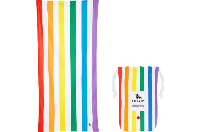 Dock & Bay Beach Towels Large rainbow skies
