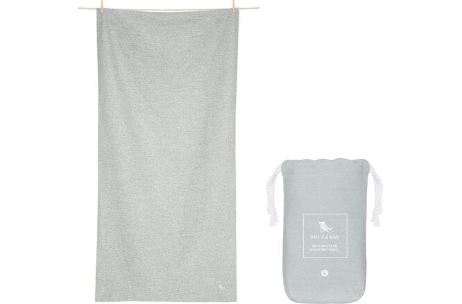 Dock & Bay Fitness Towels Large mountain grey