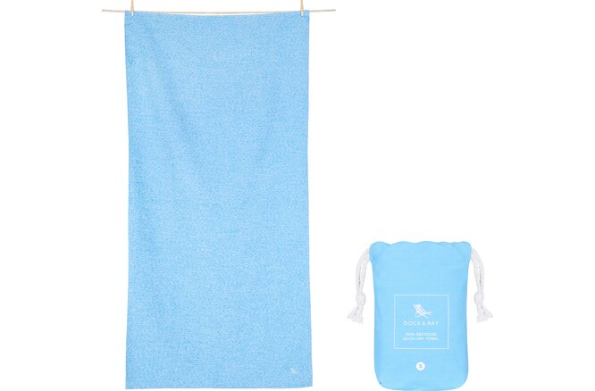 Dock & Bay Fitness Towels X-Large lagoon blue