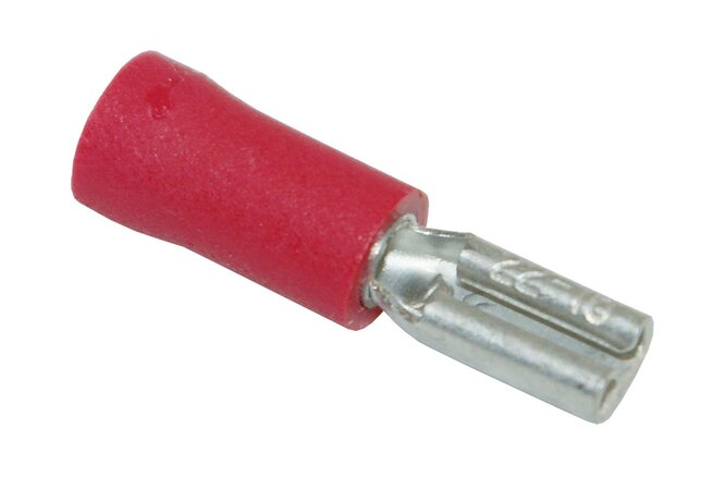 Flachsteckerhülse Ø0.5-1.5mm2 2.8/0.8mm isoliert verzinnt rot