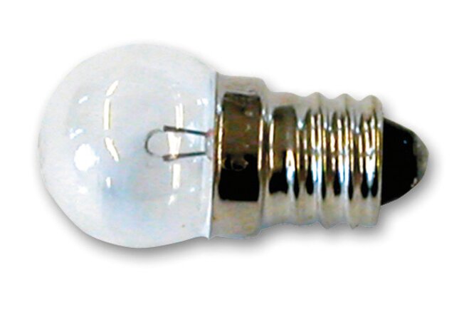 Rücklichtbirne mit Gewinde 6V 0.6W E10