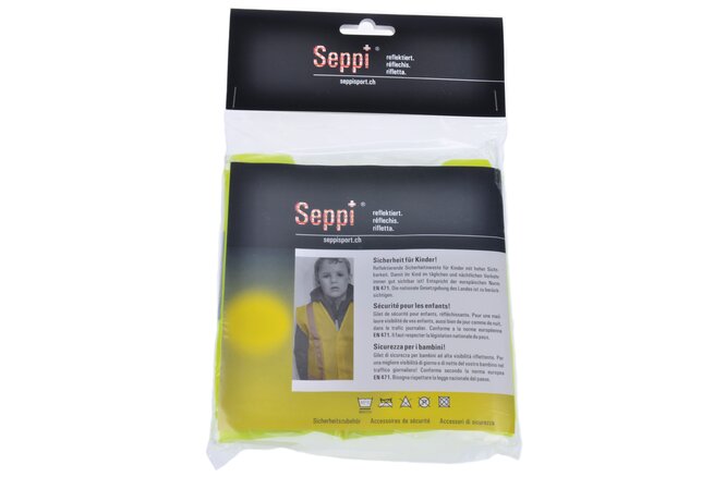 Seppi Reflexweste Kiddy für Kinder Grösse S gelb