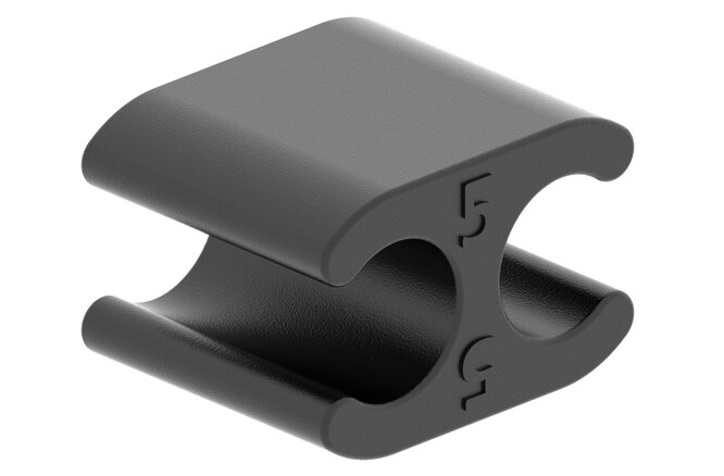 Kabelbefestigungs-Clip für 5 mm und 5 mm Hülle Set à 10 Stk.... schwarz