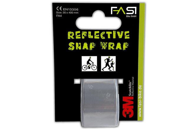 Fasi Snap Wrap Reflektorband 30 mm weiss