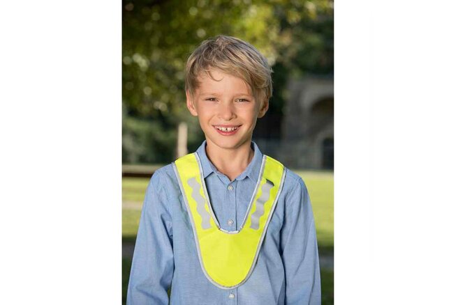FASI Reflex-Sicherheitskragen für Kinder EN13356 gelb