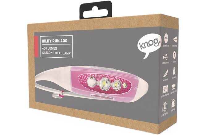 Knog Stirnlampe Bilby Run violet grape