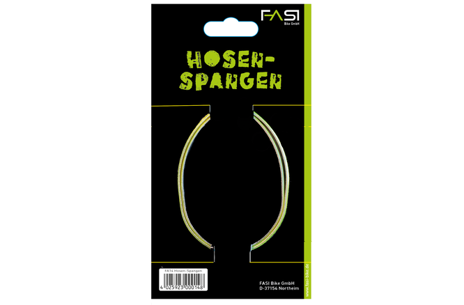 FASI Hosenspangen 8 mm Edelstahl gelb refektierend