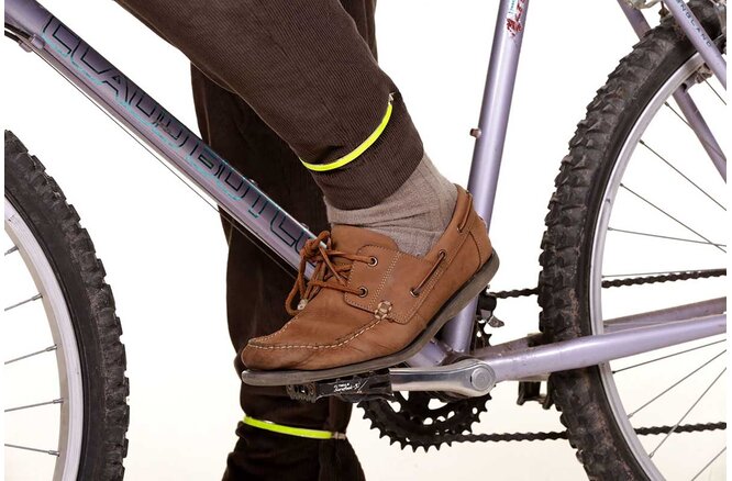 FASI Hosenspangen 8 mm Edelstahl gelb refektierend