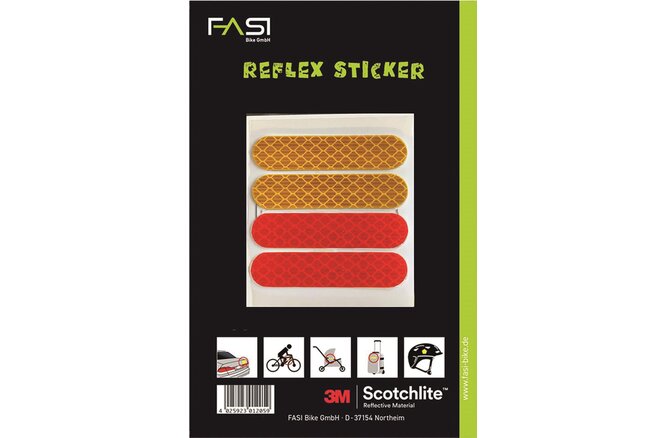 Fasi reflektierende selbstklebende Folie 3M Scotchlite gelb/rot