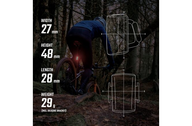 Sigma Rücklicht Buster RL 80 USB LED schwarz