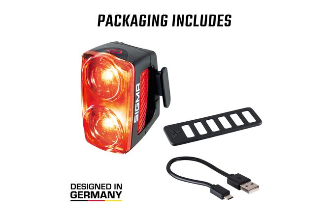 Sigma Rücklicht Buster RL 150 USB LED mit Bremslichtfunktion schwarz