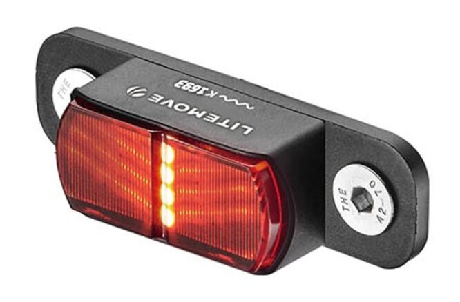 Litemove Rücklicht TS-RK E25 50mm für Gepäckträgermontage