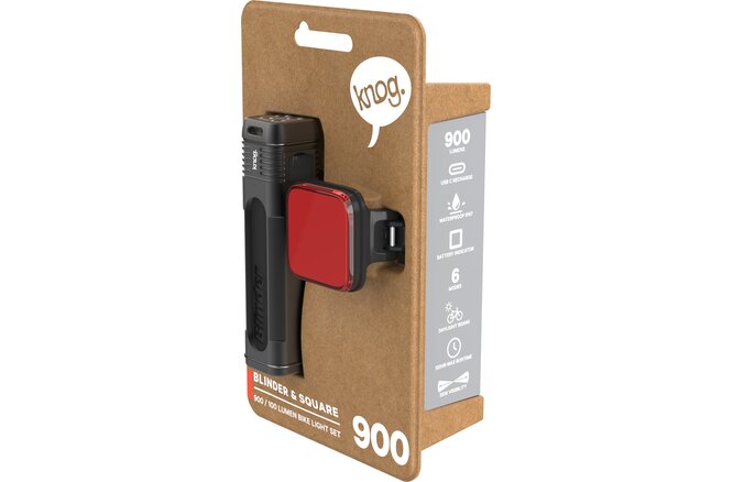 Knog Lichtset Blinder 900 & Blinder Square schwarz