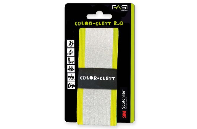 Fasi Color-Clett Reflektionsband 2.0 Premium gelb