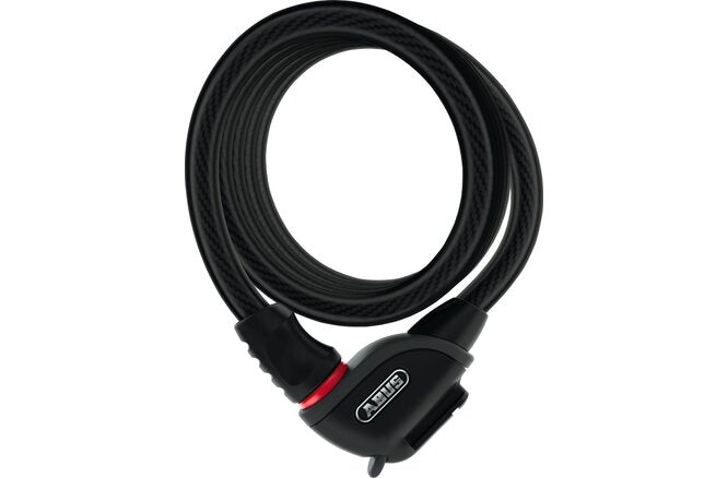 Abus Spiralkabelschloss Phantom 8950/180 mit Halter TexFL schwarz