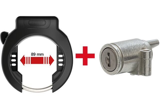 Abus Rahmenschl. 4750XL & Akkuschl.IT2.1 T82 Bosch2... gleichschliessend schwarz