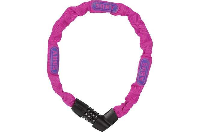 Abus Kettenschloss Tresor 1385/75 Code ohne Halter neon pink
