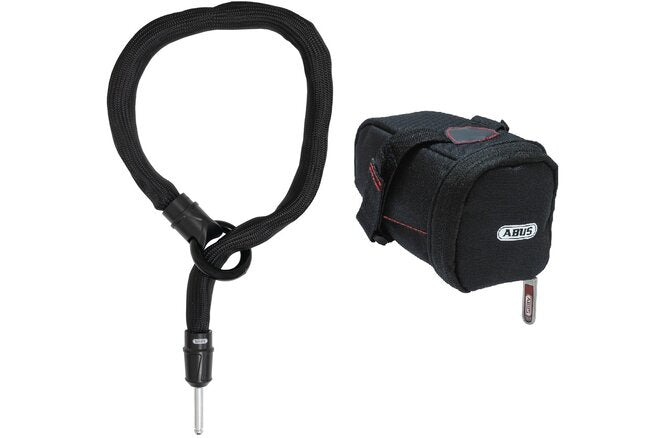 Abus Schlaufenkette Adaptor Chain IVY 6KS/100 mit Satteltasche... ST5950 schwarz