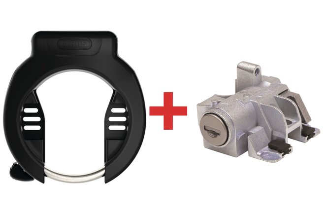 Abus Rahmenschl. 4750S & Akkuschl. DT2 T82 Bosch2... gleichschliessend schwarz