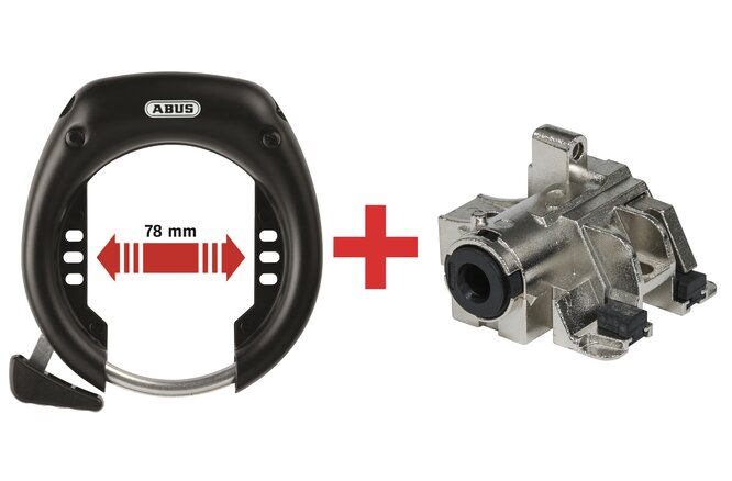 Abus Rahmenschl. 5755L & Akkuschl. DT2 XPlus Bosch2... gleichschliessend schwarz