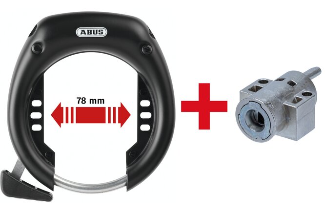 Abus Rahmenschl. 5755L & Akkuschl. IT3 XPlus Bosch2... gleichschliessend schwarz