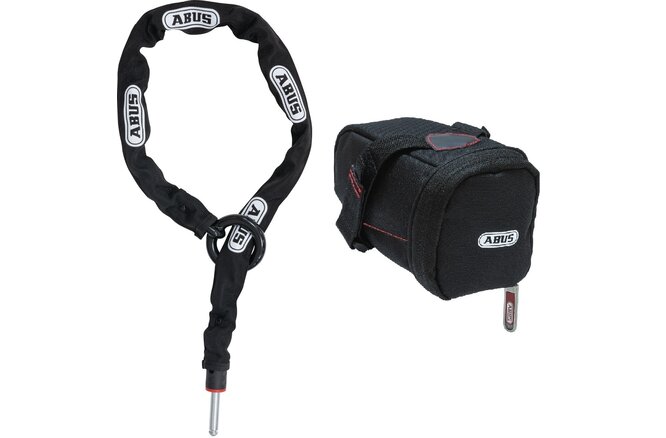 Abus Schlaufenkette Adaptor Chain 2.0 6KS/100 mit Satteltasche... ST5950 schwarz