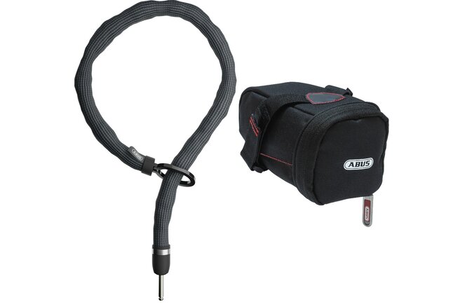 Abus Schlaufenkette Adaptor Chain Superior 7KS/100 mit Satteltasche... ST5950 schwarz