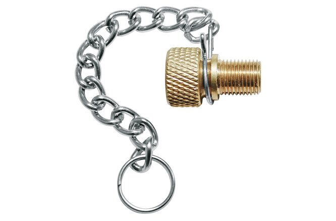 SKS Aufstecknippel mit Kette für Presta-Ventil