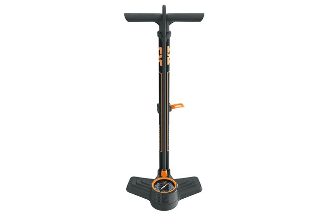 SKS Standpumpe Airkompressor 10.0 Stahl Multi Valve... schwarz/orange