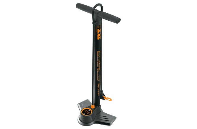 SKS Standpumpe Air-X-Plorer Digi 10.0 Stahl Multi Valve... schwarz/orange