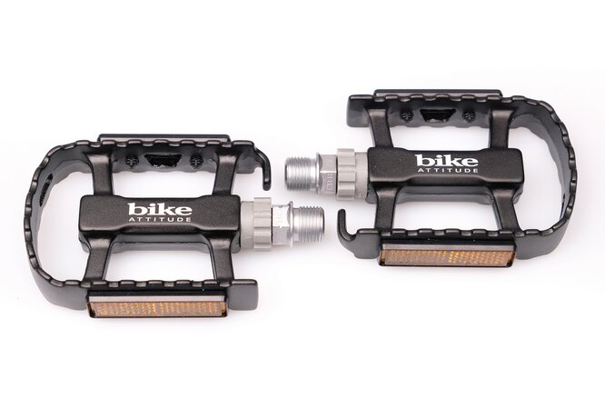 Bike Attitude Pedale MTB LU-C19 9/16" Alu schwarz OEM