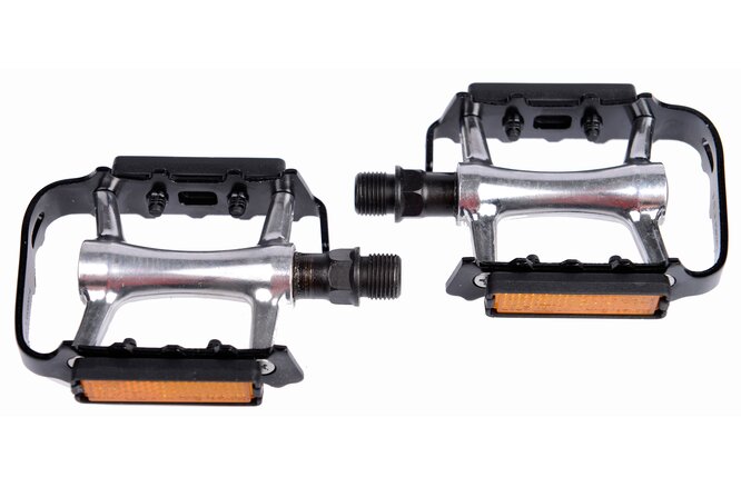 Bike Attitude Pedale MTB M248DU 9/16" Alu schwarz-silber